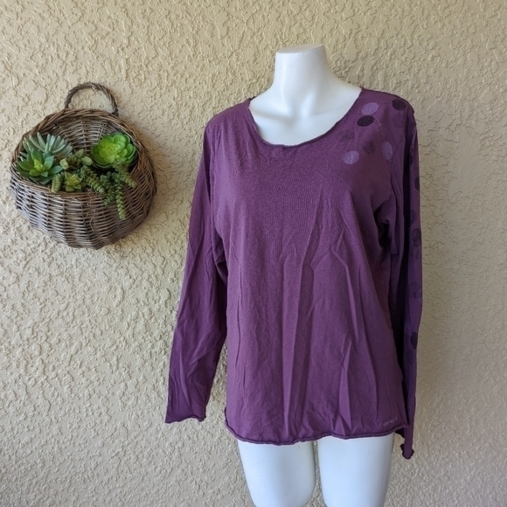 Merrell purple polkadot long sleeve shirt size xxl‎